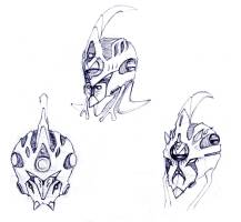 Guyver heads by Adremelech