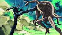 Драка в аниме Guyver TV - Guyver VS Zoanoid Synevite